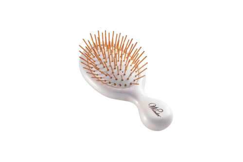 珍珠白柄-磁灸玫瑰金銅離子梳針